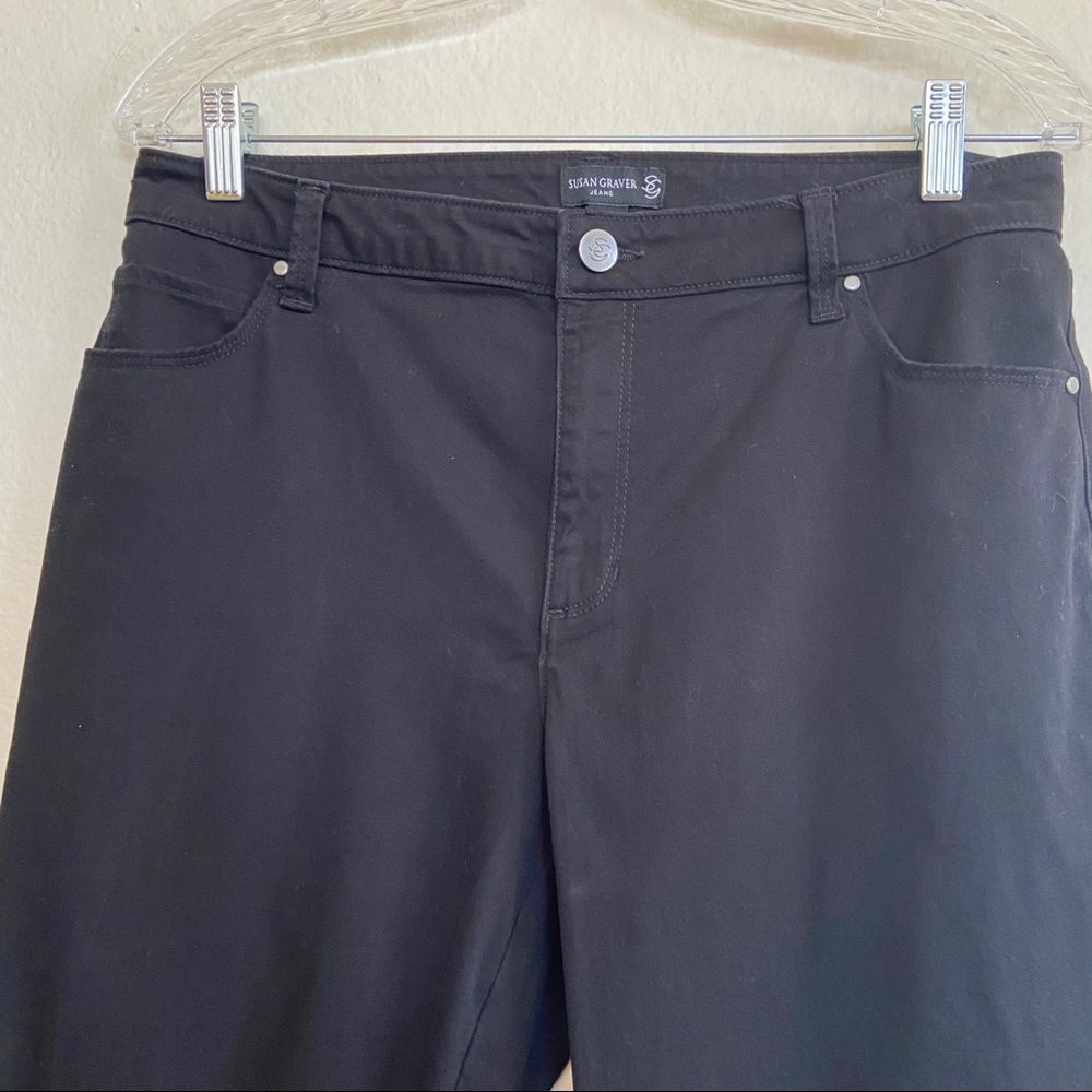 Susan Graver Stretch Sateen Ankle Pants - Picture 3 of 9